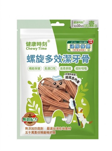 Chewy Time 健康時刻 小犬螺旋無穀潔牙骨 短  泌尿保健  255g  1包