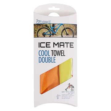 GO BIKE COOL TOWEL DOUBLE 涼感冰毛巾 50cm x 15cm  橘綠  1個