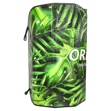 韓式五層防護鋁箔氣泡抗UV遮陽前擋 耐用吸盤  熱帶雨林 綠色  1個  127 x 69cm