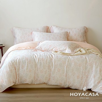 HOYACASA 60支天絲枕套床包組｜香草花園｜(雙人/加大)