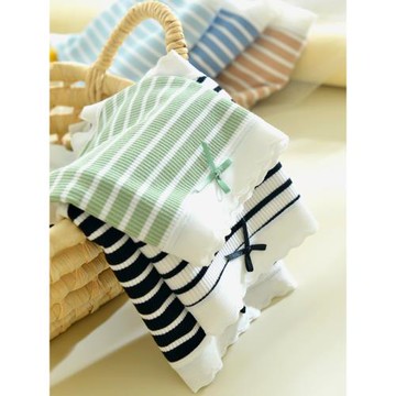 大碼內褲女胖mm莫代爾200斤中腰條紋日系甜美高彈力夏季薄款透氣