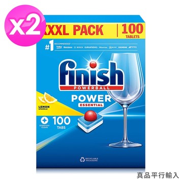 FINISH 強效洗碗錠100顆x2入(檸檬)