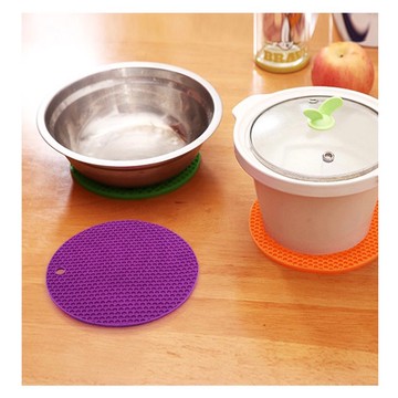 現貨 廚房 圓形硅膠蜂窩 隔熱墊 餐盤杯墊 防燙 餐桌墊