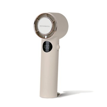 NICONICO高速製冷手持風扇(卡其色)NI-HF2513-KH
