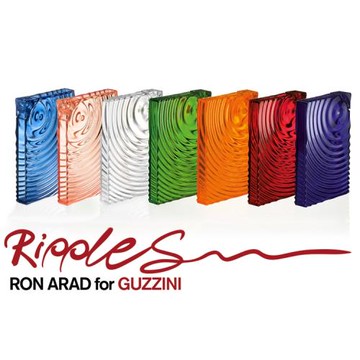 意大利guzzini古資尼Ripples漣漪方形水瓶時尚塑料水壺Ron Arad