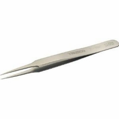 【メール便選択可】トラスコ チタン製ピンセット 120mm 先丸先細型 1本 2-TNF