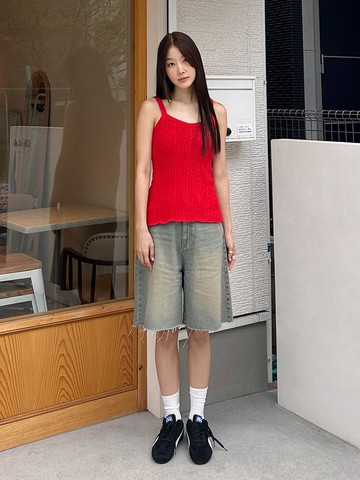 Denim Bermuda Shorts - Light Indigo
