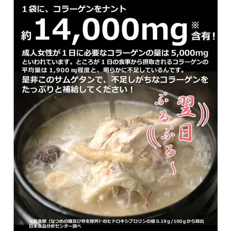 サムゲタン 1kg×2袋 韓国直輸入！無添加 参鶏湯  常温・クール冷蔵便可 送料無料 賞味期限2024年2月1日まで　※冷凍商品同梱不可