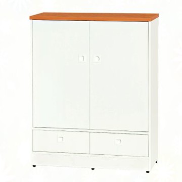 文創集-南亞塑鋼     川崎  南亞塑鋼2.8尺二開門下二抽鞋櫃-84x34.3x103.5cm免組