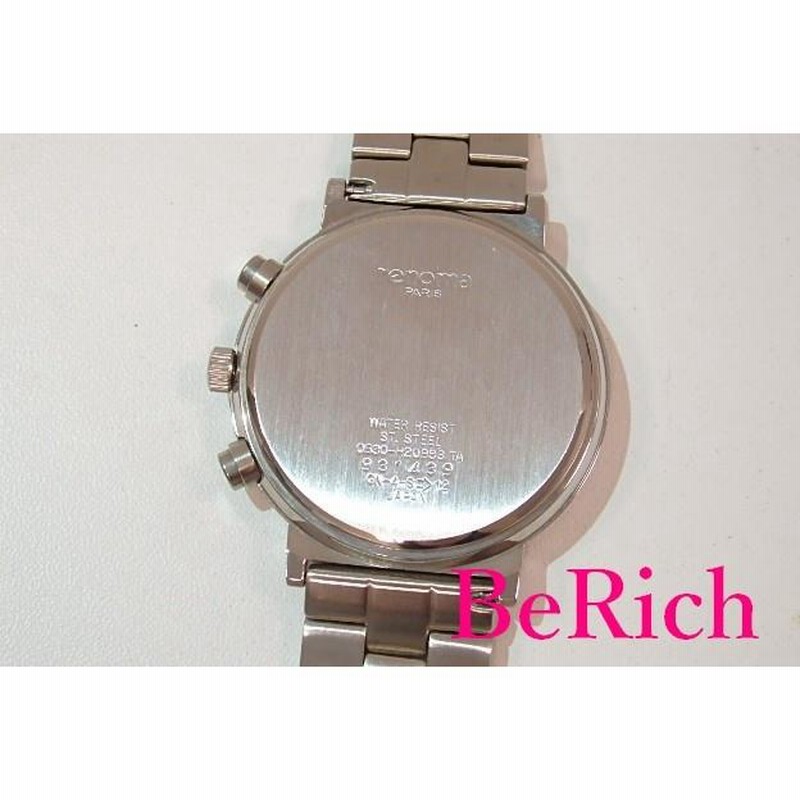 renoma 腕時計 シルバー 稼働品 renoma レノマ 腕時計 シルバー文字盤 クォーツ 3針