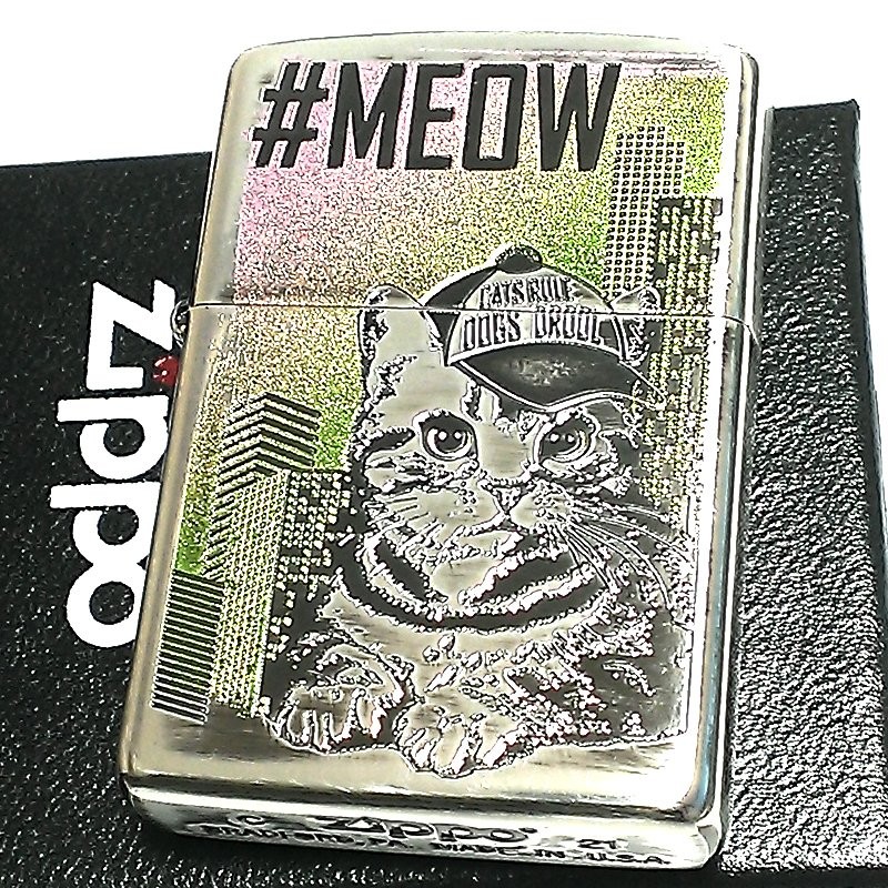 ジッポ ライター ねこ ニャーキャット Zippo 猫 かわいい キャップ ネコ Meow 可愛い ジッポー ラメ シルバー レディース メンズ ギフト 通販 Lineポイント最大0 5 Get Lineショッピング