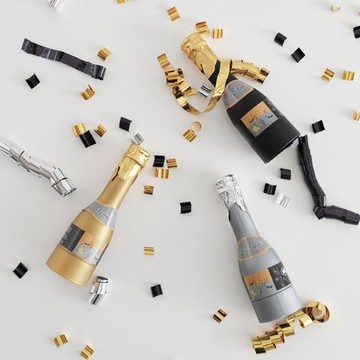 男朋友生日情人節派對香檳手持禮花告白慶祝氣氛營造紙屑噴花筒