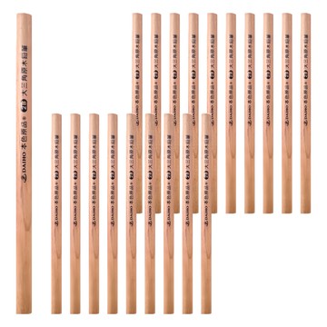 DAIHO 大三角原木2B鉛筆 一筒 純原木 3.0mm筆芯  原木色  20支
