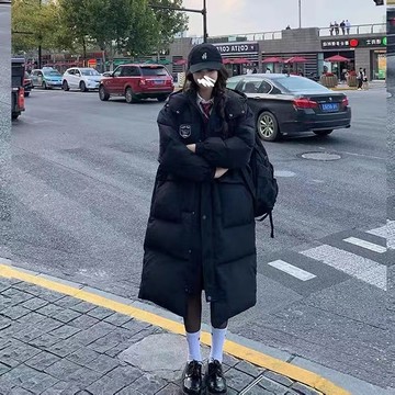 現貨+預購 羽絨棉外套夾棉夾克-保暖韓版過膝中長款加厚女外套m1ae36【獨家進口】【米蘭精品】