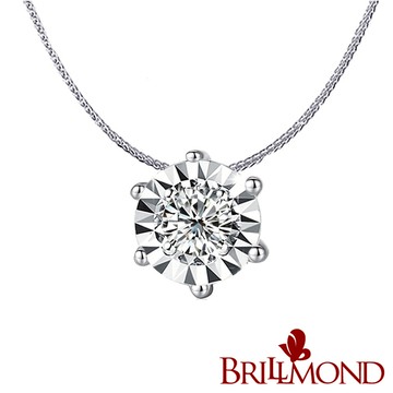 【BRILLMOND】 GIA 天然鑽石 1克拉 PT950鉑金光芒閃耀鑽墜(YAHOO獨賣優惠)