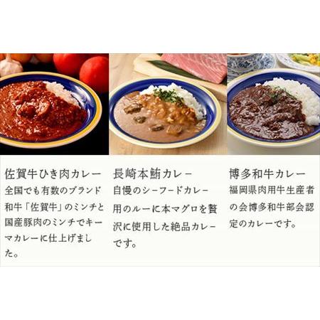 ふるさと納税 九州ご当地カレー佐賀牛ひき肉カレー180g×4、博多和牛カレー、長崎本鮪カレー、黒豚ポークソテーカレー、古処鶏和風カレ.. 佐賀県唐津市