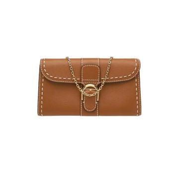 DELVAUX BRILLANT 經典翻蓋長夾 鏈條小包