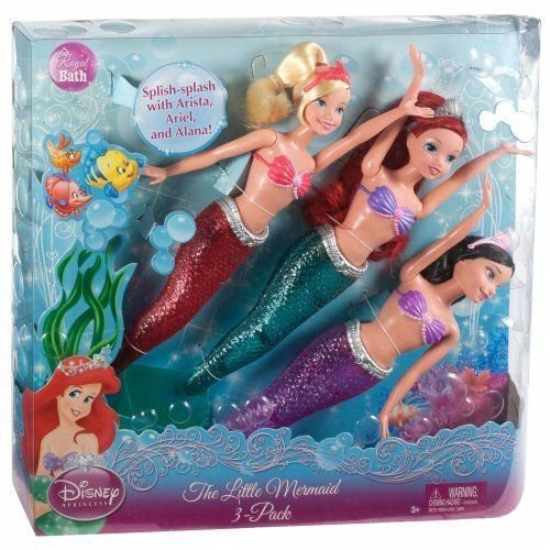 Disney ディズニー Princess The Little Mermaid Doll 3-Pack 人形 ドール