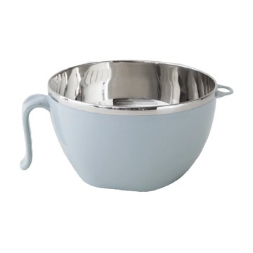 FAmILyLIFE 生活 頂級316不銹鋼特大多功能隔熱保鮮泡麵碗 1.2L FL-227-B 21.2 × 16.4 × 9.5cm 230g  蘇打藍  1個