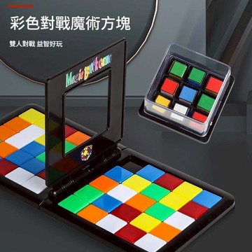 小廢物俱樂部 雙人對戰魔方 雙人對戰移動拼圖遊戲 競速解謎桌面遊戲 魔方拼圖挑戰 互動益智玩具 上課無聊 生日 交換禮物