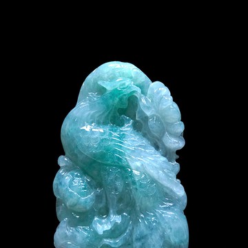 冰種飄綠翡翠精雕鳳凰 | 天然緬甸玉翡翠A貨 | 送禮