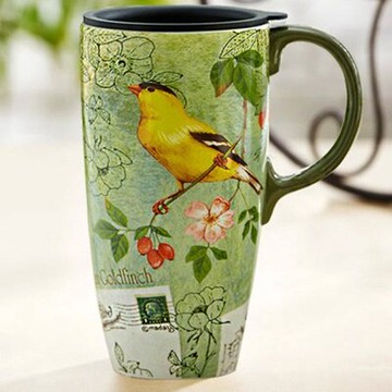 現貨+預購 咖啡杯 彩繪馬克杯-歐美手繪大容量田園風陶瓷水杯5色72ax2【獨家進口】【米蘭精品】