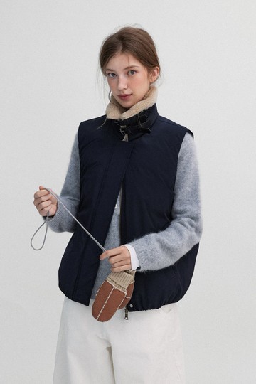 哥復古 / 苞型羽絨服背心 / 90白鴨絨