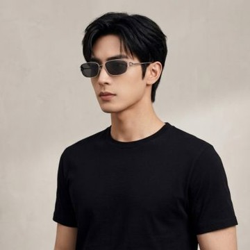 【GUCCI 古馳】枕形金屬抗UV太陽眼鏡(GG2232S-001)