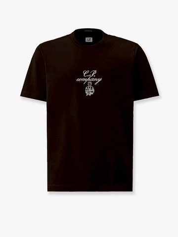 Cotton t-shirt with Logo embroidery - C.P.COMPANY - gender_Man