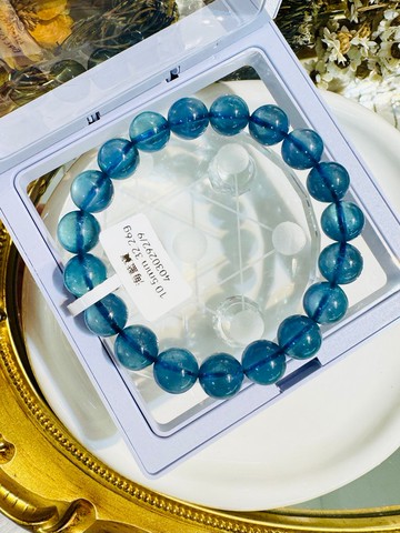 小精品濃色海藍海藍寶水晶10.5mm32.26g平衡情緒減緩壓力提高溝通