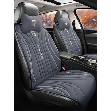 汽車加熱坐墊冬季毛絨座墊主駕駛座椅墊12v車載電熱改裝半包座套