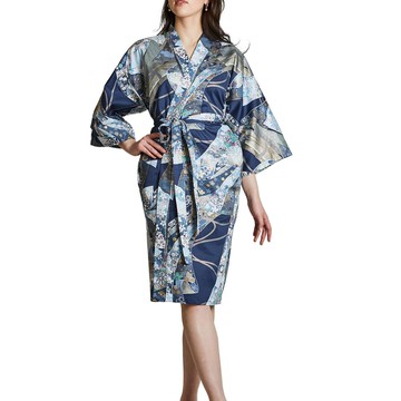 日藝堂 日本製花韻純棉睡袍