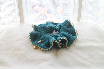 皇家宴會【大腸髮圈】∣綠松石－手工原創蘿莉塔