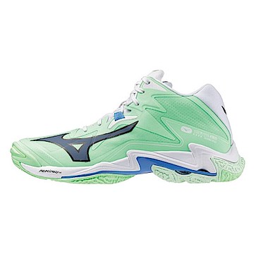 Mizuno Wave Lightning Z8 Mid [V1GA240586] 男 排球鞋 穩定 包覆 回彈 綠 白
