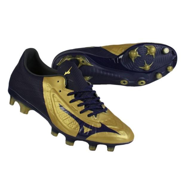 Mizuno サッカースパイク ゴールド/ネイビー MIZUNO ミズノ レビュラ 3 JAPAN(ゴールド×ネイビー) P1GA206014