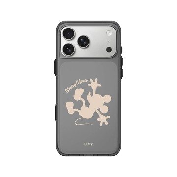 iPhone 17 Pro Max Clear (相機按鈕) 酷墨灰 - 迪士尼-米奇 Mickey - 米奇 - 剪影版