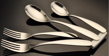 德藝餐具不銹鋼勺子湯匙飯勺創意長柄咖啡勺學生兒童寶寶調羹德國1入