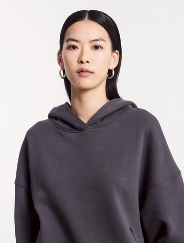 Oversized Hoodie in Magnet - Organic Cotton Ninety Percent