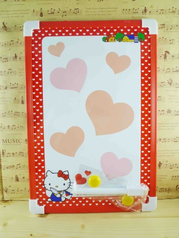 【震撼精品百貨】Hello Kitty 凱蒂貓~白板-紅點心圖案