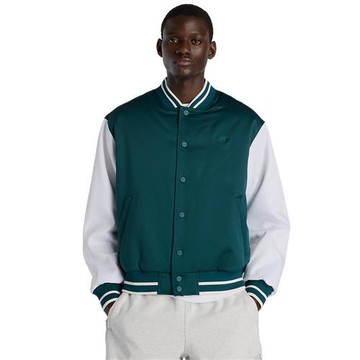 New Balance 棒球外套 男裝 寬鬆 綠白 MJ6102R7AAV