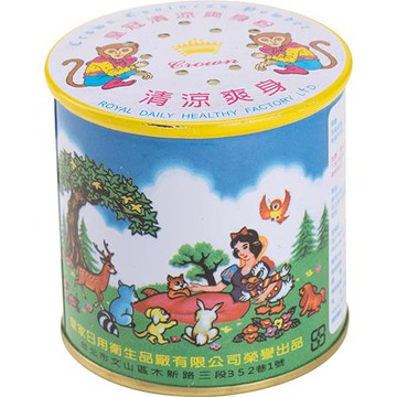 皇冠 清涼爽身粉(鐵罐)(100g/瓶) [大買家]