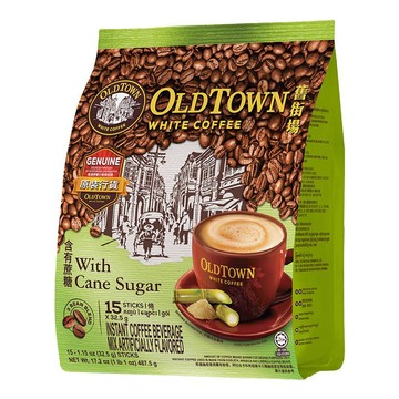 OLDTOWN WHITE COFFEE 舊街場白咖啡 3合1天然蔗糖白咖啡  32.5g  15條  1袋