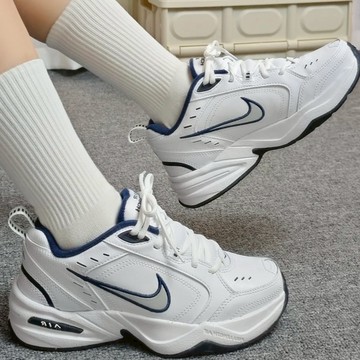 NIKE AIR MONARCH IV 白藍銀 厚底 老爹 休閒鞋 男女款 415445-102