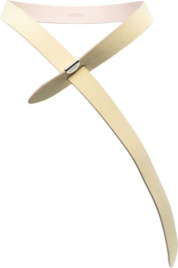 ISABEL MARANT - tie-fastening suede belt - women - Calf Suede - M - Yellow