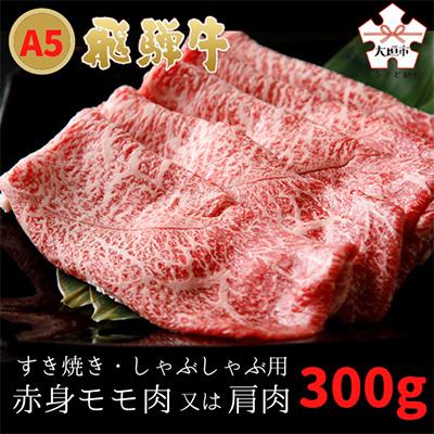 ふるさと納税 大垣市 A5飛騨牛　すき焼き・しゃぶしゃぶ用　赤身モモ・カタ　300g　木立ミート