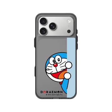 iPhone 17 Pro Max Clear (相機按鈕) 酷墨灰 - 哆啦A夢 Doraemon - 探頭看一看