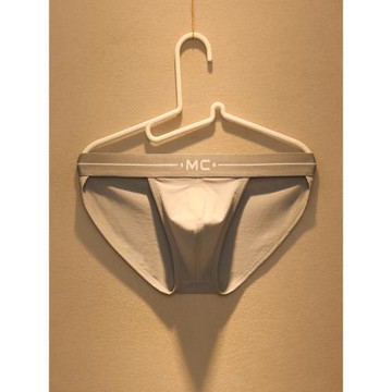 MXXCHO內褲男性感高叉舒適莫代爾棉透氣修身運動三角褲純黑白褲衩