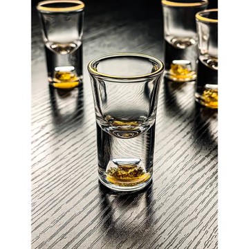 15ml毫升三錢3錢無鉛玻璃白酒杯小酒杯一口家用高級感高端精致