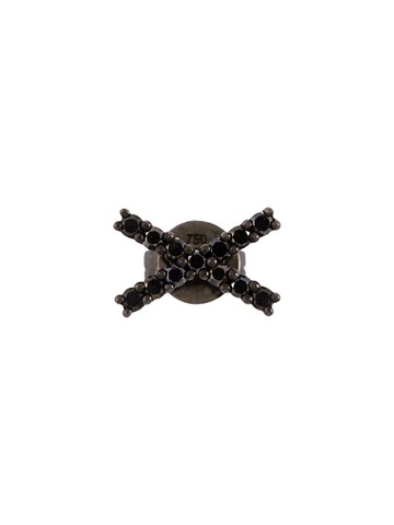 ALINKA - black rhodium 18kt white gold KATIA diamond stud earring - women - 18kt Gold/Diamond - One Size