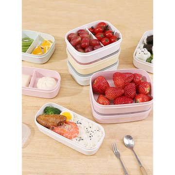 日本進口水果便當盒外出便攜帶飯盒沙拉保鮮盒輕食定量減脂餐盒